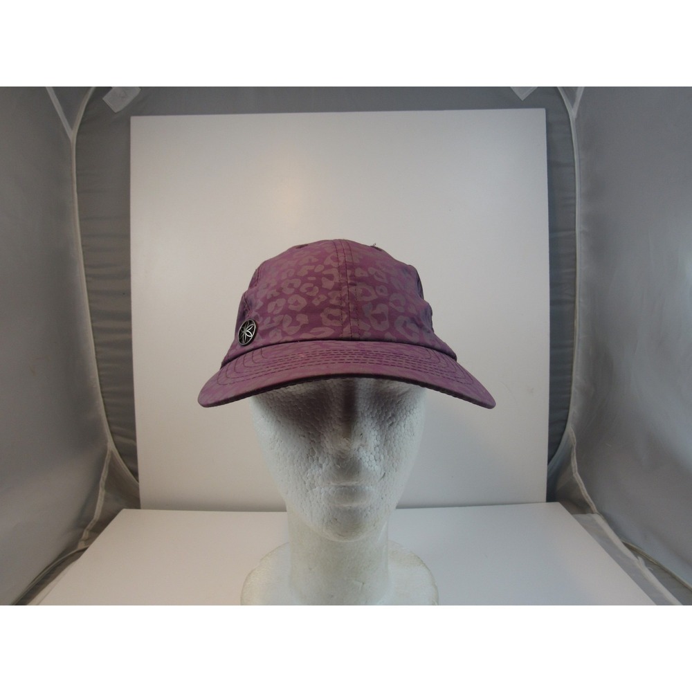 Gaiam Hat Womens Adjustable Purple Leopard Print Nylon Outdoor Cap